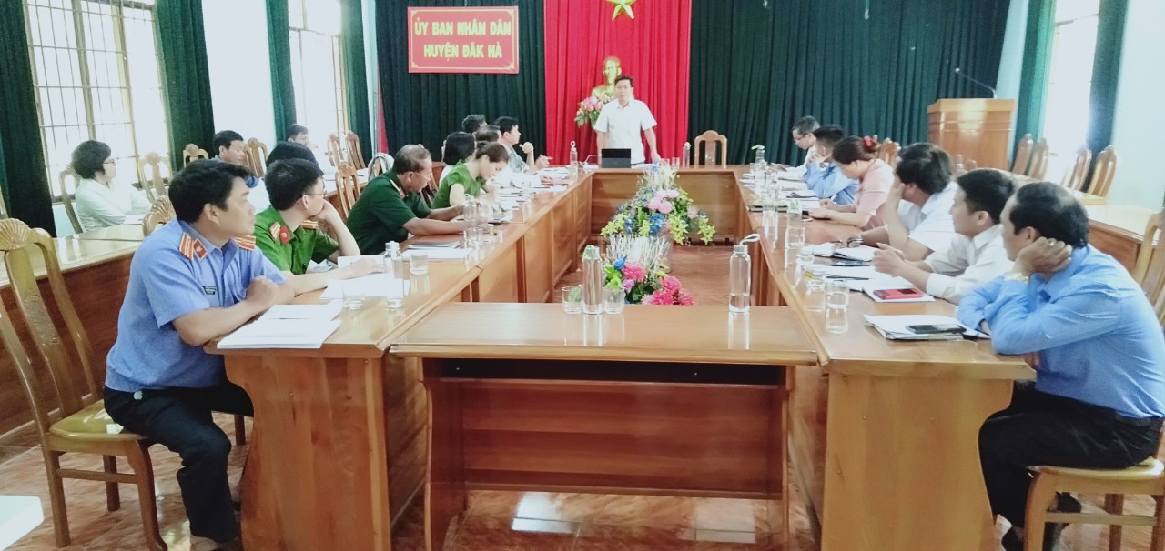 Hội đồng phối hợp PB GDPL huyện Đăk Hà được kiện toàn theo Quyết định số 203/ QĐ-UBND ngày 02/3/2020 của Chủ tịch UBND huyện Đăk Hà